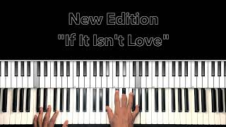 New Edition quotIf It Isnt Lovequot Piano Tutorial [upl. by Sherburn]