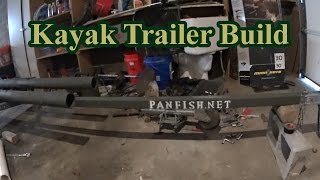 My DIY Kayak Trailer Build Old Sears Trailer Conversion [upl. by Mcadams381]