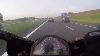 CBR1000RR Repsol Chasing Porsche 911 Turbo amp Bimmer [upl. by Let987]