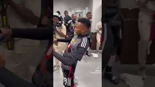 Relebogile Mofokeng dancing after Orlando Pirates won the Mtn8 cup 🏆 😅 [upl. by Lehcem241]