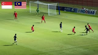 🔴 Singapore 0 vs 5 Malaysia AFF U19  Live Skor 2024 [upl. by Sidnal]