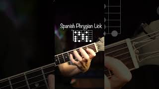 Phrygian Dominant to Spanish Phrygian Scale Guitar Lick [upl. by Natie]