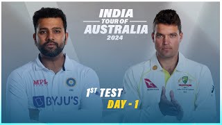 🔴 Live India Vs Australia Live – 1st Test Day 1  IND Vs AUS Live  India Live Cricket Match Today [upl. by Miuqaoj]