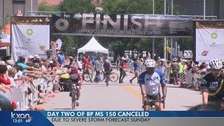 Bad weather leads to cancellation of BP MS 150 Day 2 [upl. by Pris362]