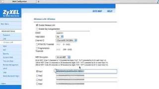 Zyxel P660 Hw D1  configuracion wifi y contraseña [upl. by Docilu]