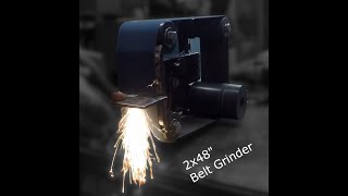 Belt Grinder 2x48quot  Tool 1  Build your own [upl. by Hasile]