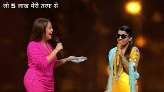 OMG Menuka amp Neha Kakkar लो 5 लाख मेरी तरफ से All Crying On stage  Indian Idol Season 14 [upl. by Ritchie]