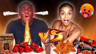 Spicy Vs Super Spicy Challenge DANGEROUS [upl. by Kleeman]