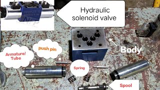 How to repair Hydraulic solenoid valve  How to repair Directional control valve [upl. by Neelyhtak]