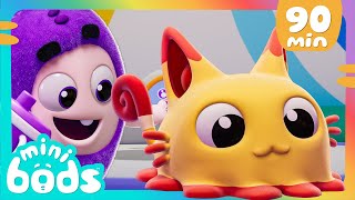 Jeffs New Friend  Minibods  Mini Oddbods  Baby Oddbods  Funny Cartoons For Kids [upl. by Ihculo]