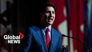 Trudeau likens Freeland’s departure to a family spat calls Poilievre the “Grinch” [upl. by Edelsten]