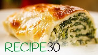 Cheesy Lasagne Spinach amp Basil Rolls [upl. by Grantley]