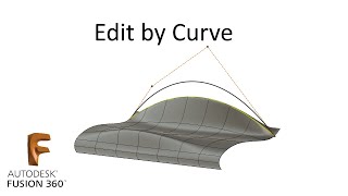 P60 Edit TSpline by Curve in Fusion 360  Редактируем ТСплайн по управляющей кривой во Фьюжн 360 [upl. by Sparky]