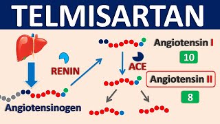 Telmisartan  Mechanism side effects precautions amp uses [upl. by Sirehc]