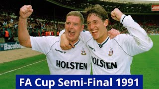 Tottenham Hotspur 31 Arsenal  FA Cup SemiFinal 199091 [upl. by Nellir561]