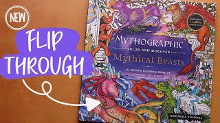 Flip Through  NEW Mythographic Mythical Beasts adult coloring book [upl. by Ettenuahs547]