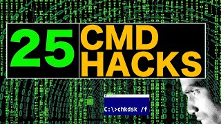 25 Windows Commands CMD Hacks You Need to Know  Best CMD Command Prompts Used for Hacking [upl. by Ahsenod]