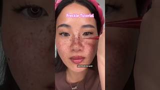 Makeup Hack Realistic Freckle Tutorial [upl. by Afihtan]