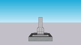 Column Base  Design of Steel Structure  3d Animation  Government Polytechnic Lucknow [upl. by Anaeli]