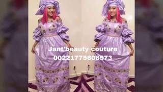 Modèle De Bazin Brodé Tissu Africain By JantBeauty Couture [upl. by Anila]