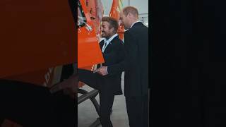 Prince William and David Beckham Got Inside a Helicopter But Did Not Leave the Ground [upl. by Adnirb925]