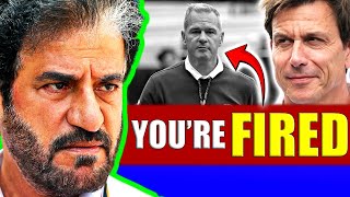 HUGE DRAMA as F1 Race Director FIRED 🌶️💥 [upl. by Rubina152]