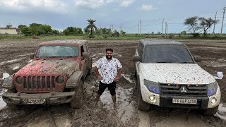 जिसका सबको इंतज़ार 😎।Jeep wrangler vs Montero Offroading done🔥on high demand vlog [upl. by Aneelehs]