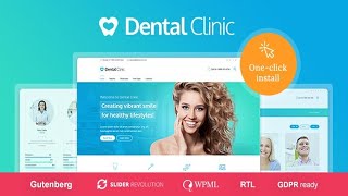 Medical and Dentist WordPress Theme  Dental Clinic Free Download [upl. by Yemrots]