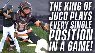 PLAYING ALL 9 POSITIONS IN A BASEBALL GAME  King of Juco X Driveline [upl. by Adrianne537]