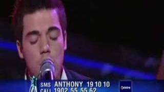 Back At One by Brian McKnight sung by Anthony Callea 2004 [upl. by Nhaj]