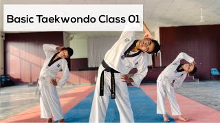 Taekwondo Basic Class 01  Learn Taekwondo At Home [upl. by Aydan754]