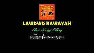 LAWISWIS KAWAYAN  Filipino Waray Folksong  EASY SHEET MUSIC by Eben [upl. by Sluiter]