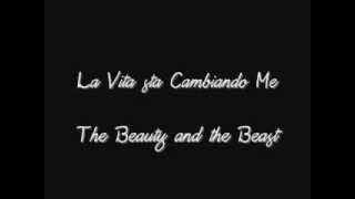 La vita sta cambiando me  the beauty and the Beast  karaokeinstrumental [upl. by Melgar969]