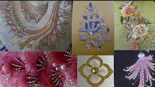 Best Tambour beading hend embroidery design [upl. by Dnartreb]