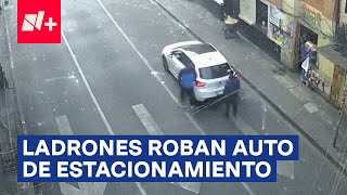 Roban auto de un estacionamiento del Centro Histórico de la CDMX  N [upl. by Timofei745]