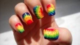 Nail Tutorial  Tie Dye [upl. by Oniskey]