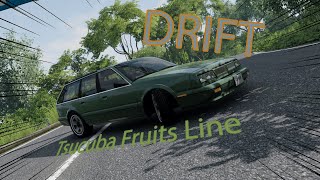 Smooth drift  Tsukuba Fruits Line  Full Touge [upl. by Nahshun]