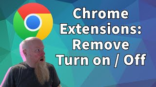 Remove Chrome extensions and toggle ON and OFF [upl. by Attelrahs]