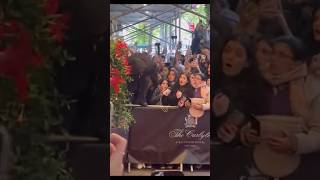 Celebrity Jumps Through Crowd to Reach Met Gala Hotel [upl. by Eillil]