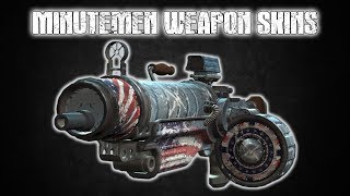 Minutemen Weapon Skins  Fallout 4 Creation Club Mods [upl. by Alywt51]