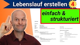 Lebenslauf erstellen einfach in Word amp gut strukturiert  Teil 4 Qualifikation [upl. by Tiemroth958]