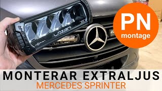 Monterar Lazer Extraljus på en Mercedes Sprinter [upl. by Vial734]