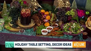 Holiday Table Setting Decor Ideas with Kamaria Moore [upl. by Jona1]