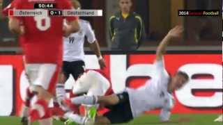 Österreich Deutschland 02 Mesut Özil ard WM 2014 Qualifikation [upl. by Nomyad]