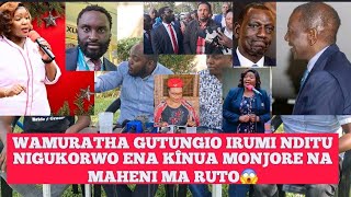 RUTO NA TUKUNIA TWAKE TA WAMURATHA GWIKORA HATIKAINI NI KUHINYIRIRIA AGIKUYU😱💔 [upl. by Esmaria]