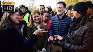 A Must Watch P1  Many Questions Hashim vs Christian Lady  Speakers Corner  Hyde Park [upl. by Drahsir258]