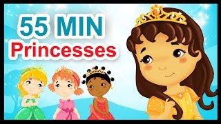 Les petites princesses  55 min de comptines et chansons  Titounis [upl. by Terris646]