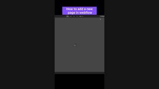 How to add pages in Webflow [upl. by Damales399]
