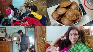 শীতের দিনে গরম গরম পোয়া পীঠা আর কি লাগে poya pitha r recipe saradha vlog and cook [upl. by Rebeka]