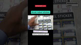 Books Label Printing  Low Cost Inkjet Sticker Print At Home Business  Buy AbhishekIDcom [upl. by Schell]